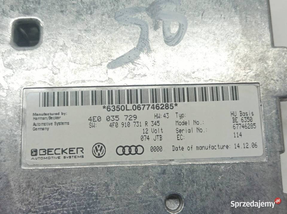 MODUŁ MMI NAVI 4E0035729 Audi A6 III 20042011 C6