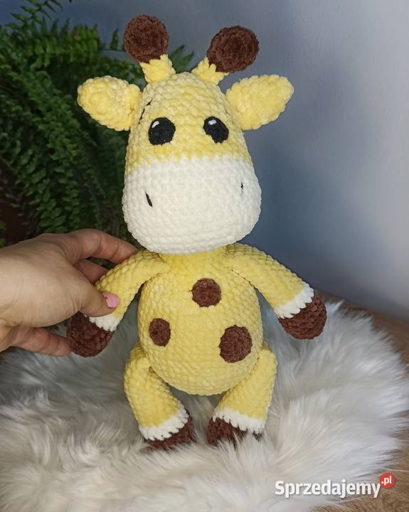Żyrafa szydełkowa maskotka rękodzieło