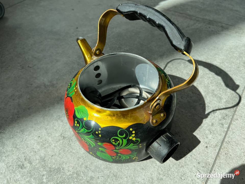 Czajnik elektryczny ręcznie malowany ZSRR Sosnowiec