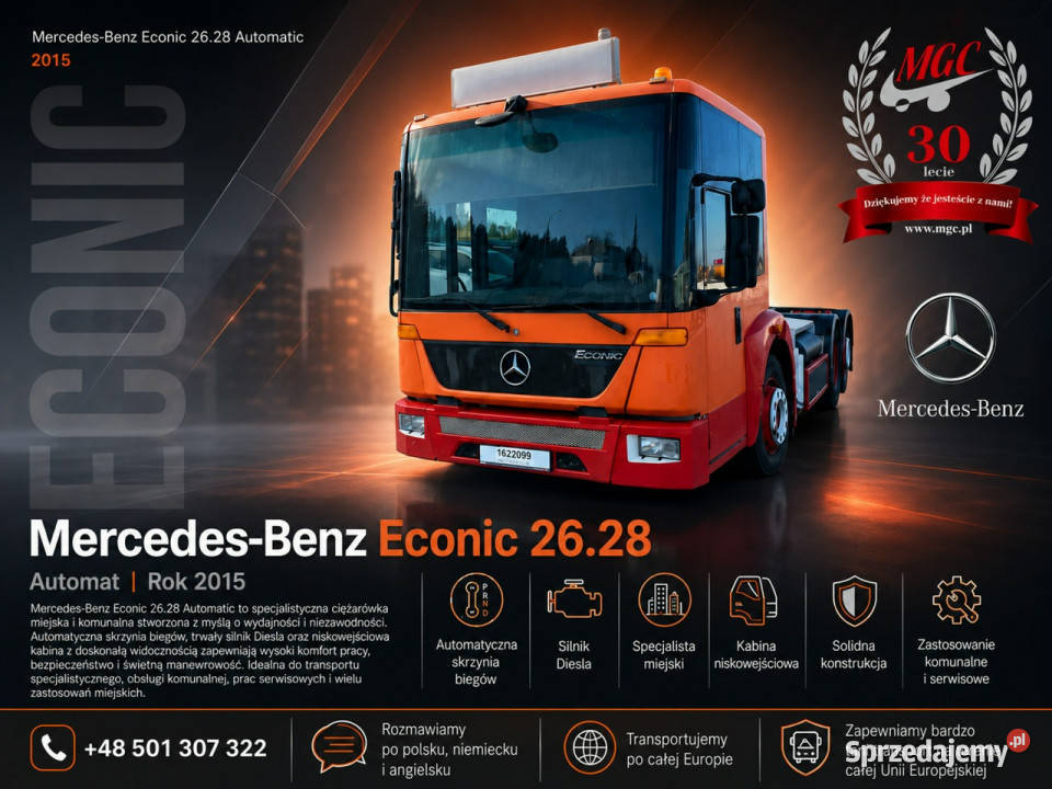 Mercedes Econic 2628 CNG CNG 1wł RAMA DO ABS Łaziska Górne