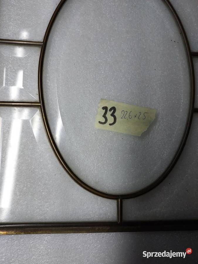 33 Witraż frontu starego zegara szafki szkło Tczew