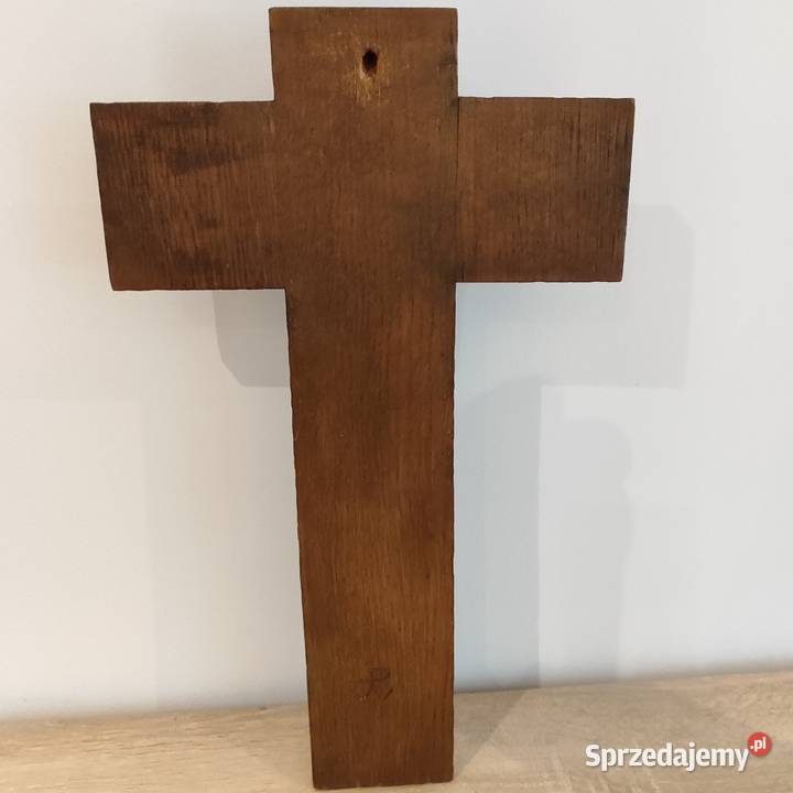 Rzeźba Jezus na krzyżu w drewnie Wola Łużańska sprzedam