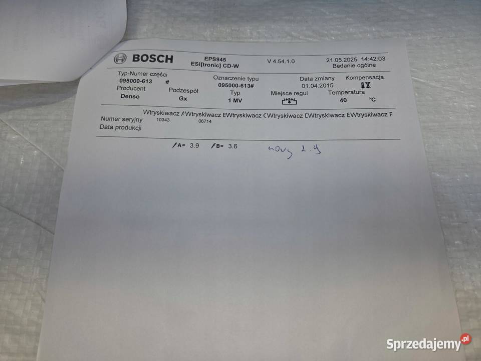 WTRYSKI WTRYSKIWACZE OPEL ASTRA J ZAFIRA C MOKKA kujawsko-pomorskie