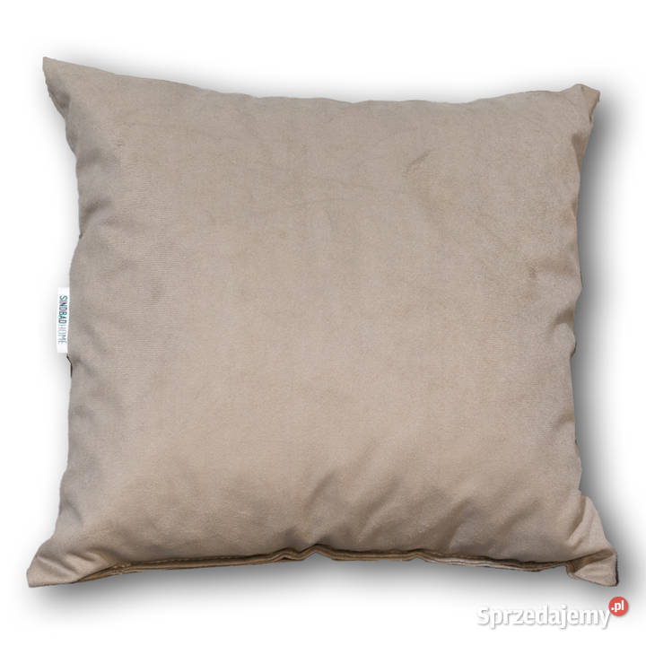 PODUSZKA WELUROWA DEKORACYJNA Z WYPEŁNIENIEM beżowy Białystok