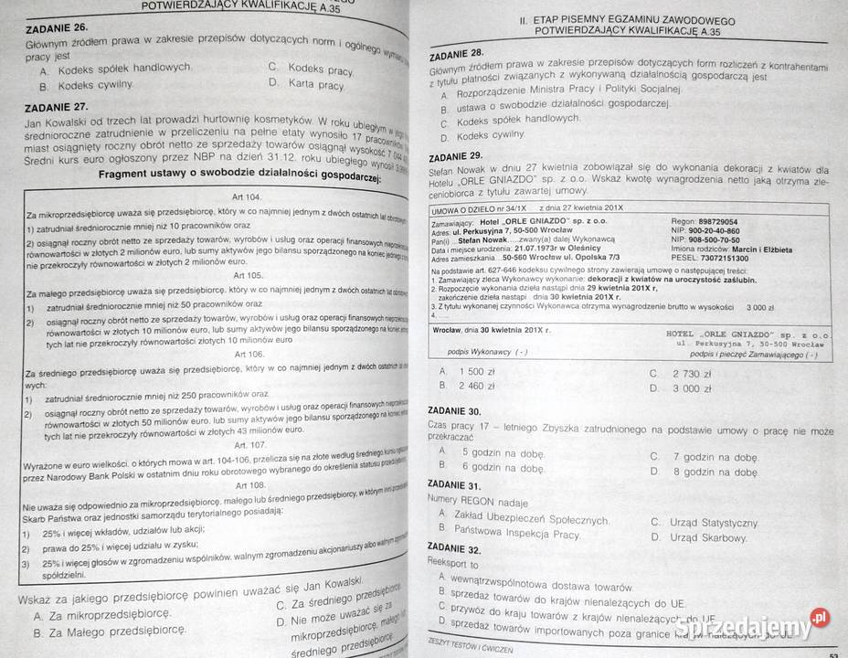 Zeszyt testów i ćwiczeń Bożena Padurek lubelskie Chełm