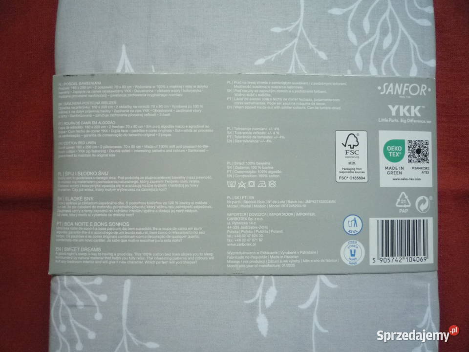 Smukee Nowa Szara pościel bawełniana 160x200 zachodniopomorskie Szczecin