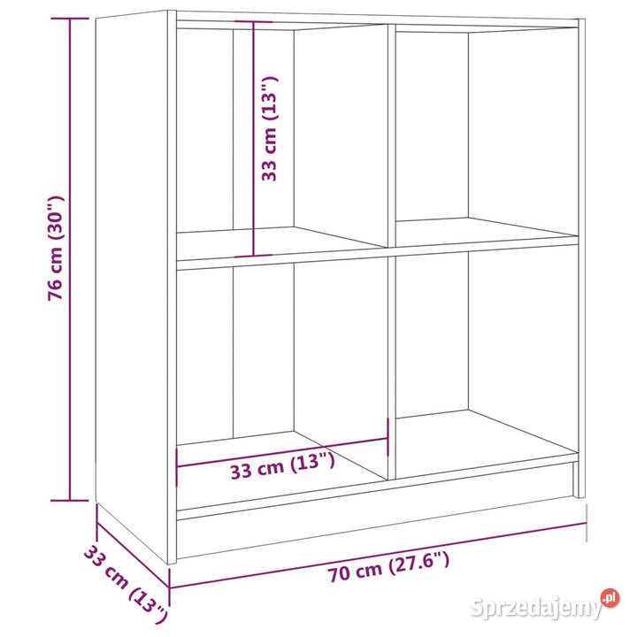 Szafka miodowy brąz 70x33x76 lite drewno sosnowe Szafki