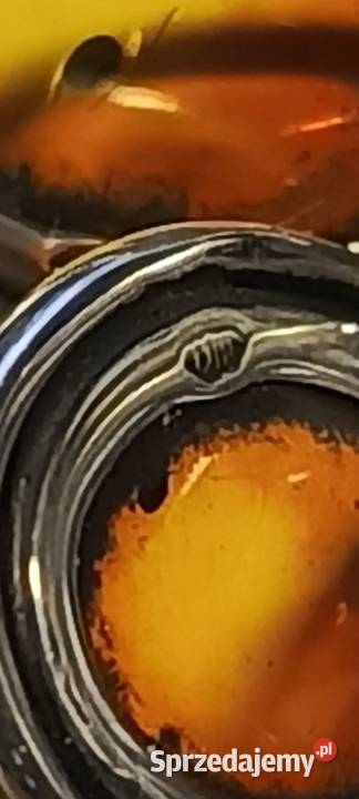 Klipsy Bursztyn Srebro srebro Białystok