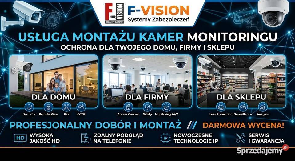 Usługa pomoc w montażu kamery PoE IP wifi 4G dolnośląskie Wrocław