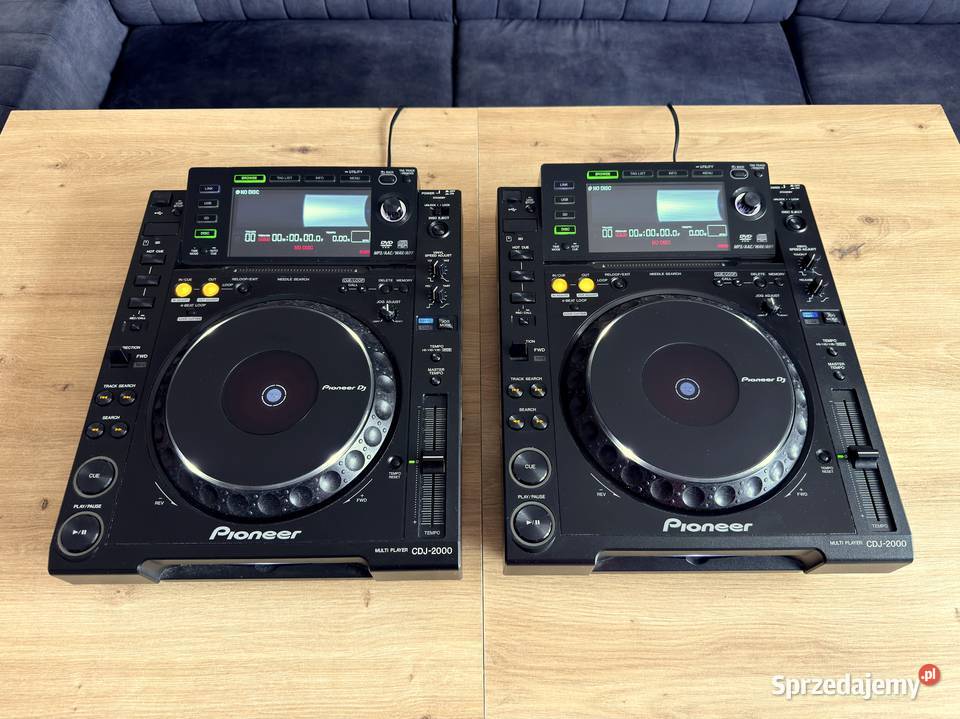 2x Pioneer CDJ 2000 100 Sprawne Pełnym Serwisie Gramofony Kutno
