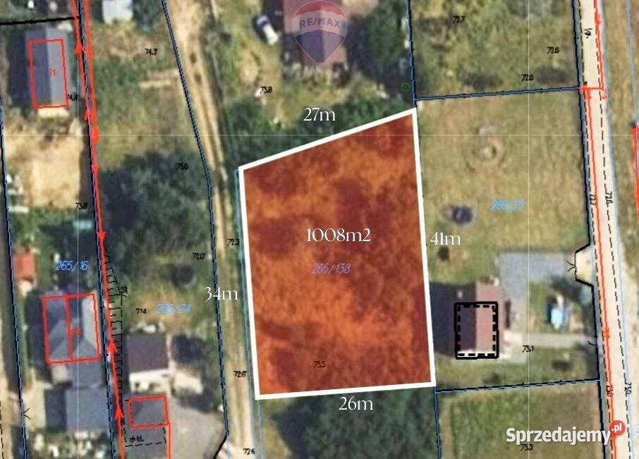 Działka budowlana 1000m2 Nowe Grochale