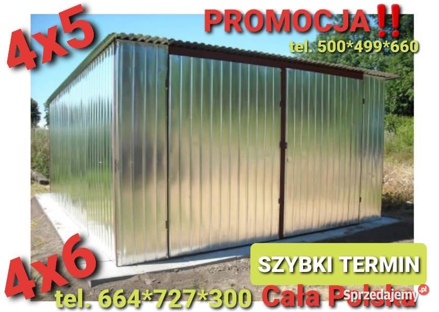 Garaż blaszany 4x6 GARAŻE Kraj SZYBKI TERMIN Gdańsk