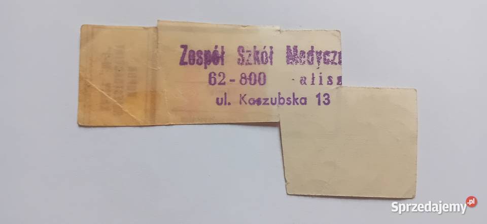 Kartka zaopatrzeniowa MI IV 82 Zespół Szkół Antykwariat Antyki, Sztuka, Kolekcje Koźminek