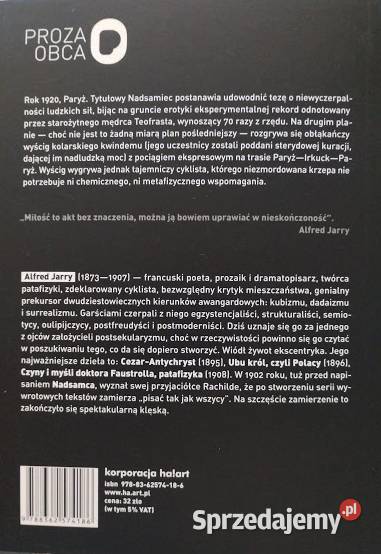 Nadsamiec Powieść nowoczesna Alfred Jarry Bełchatów