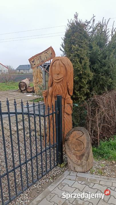 Rzeźba witacz wysokość 2 20 Deszczno sprzedam
