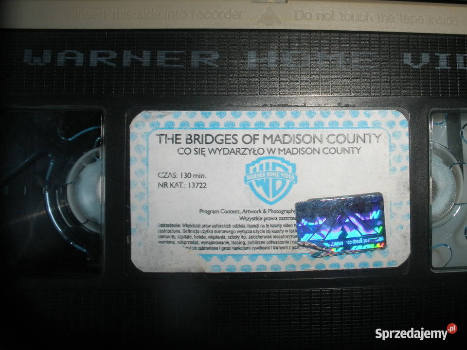 Co się wydarzyło w Madison County kaseta VHS VHS Filmy małopolskie Kraków