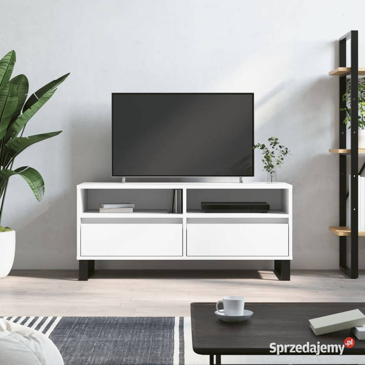 Szafka pod TV biała 100x345x445 materiał Warszawa