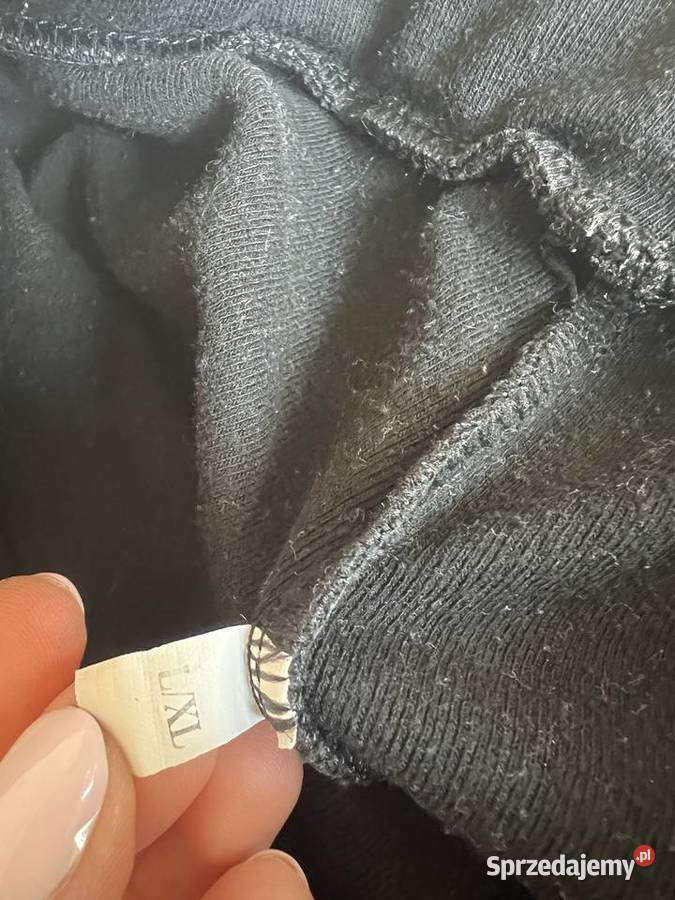 Legginsy getry czarne z lampasami