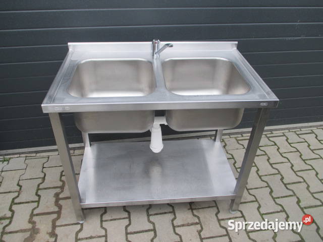 Zlew Gastronomiczny 2 Komorowy Z Półką 1006085 Ostrów Wielkopolski sprzedam