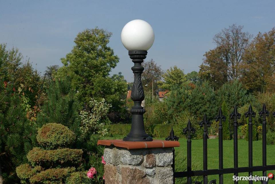 LAMPA ŻELIWNA STYLOWA KULA OGRODOWA OŚWIETLENIE Gołdap