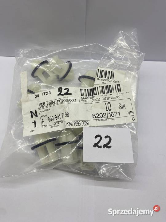 Spinka listwy progowej Mercedes A0009917298 Nakładki progowe
