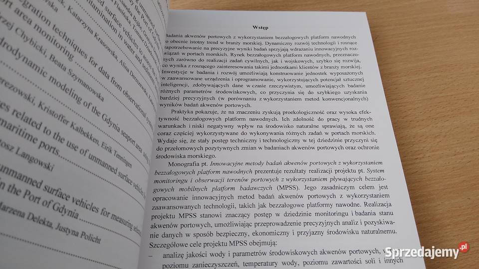 Innowacyjne metody badań akwenów portowych ISBN 9788387193140 Gdańsk sprzedam