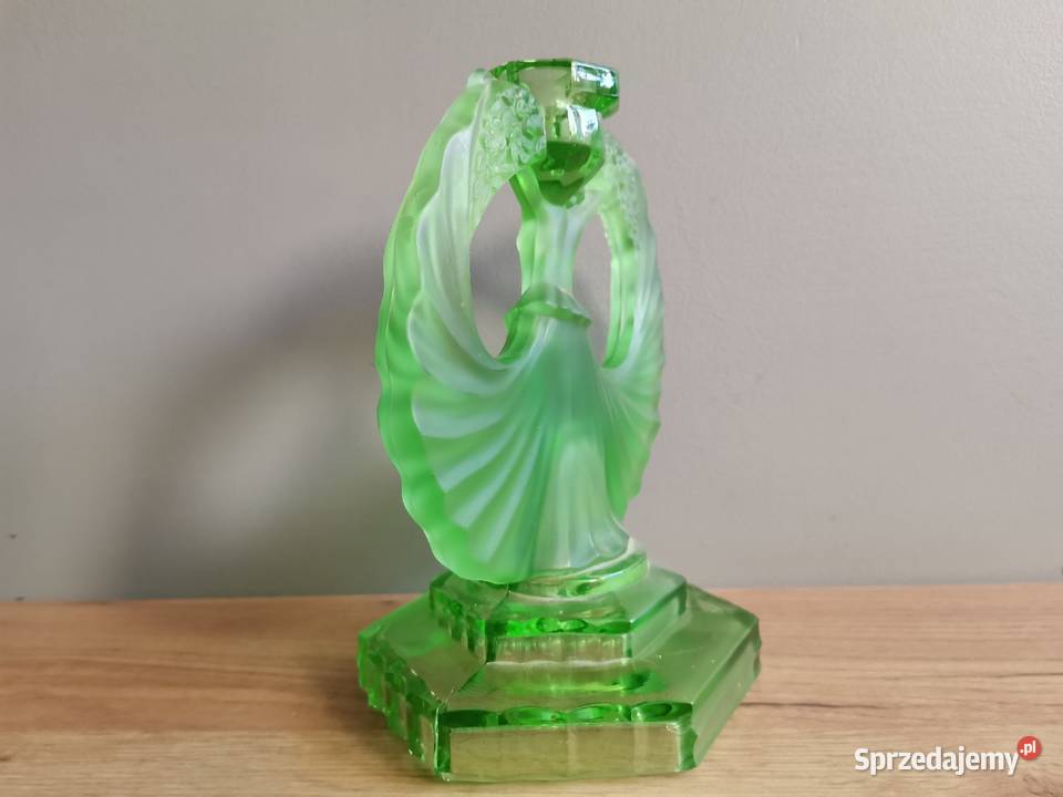 Stary przedwojenny świecznik figurka Walther śląskie Siemianowice Śląskie