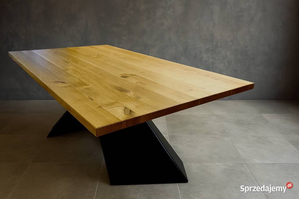 Stół Dębowy LOFT 100 Lite Drewno DĄB Rozkładany