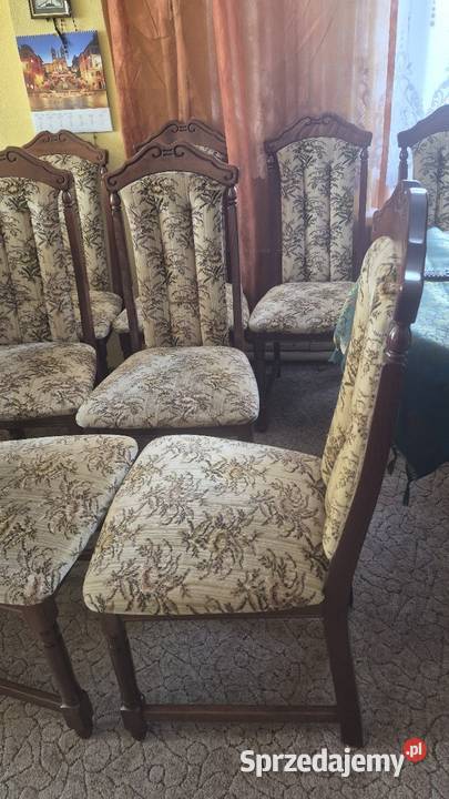 Solidne stylowe krzesła komplet 12 sztuk Krzesła