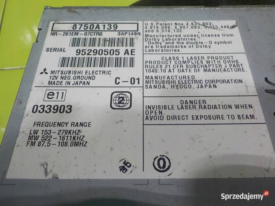 CITROEN CCROSSER 22 HDI 09r radio nawigacja osobowe