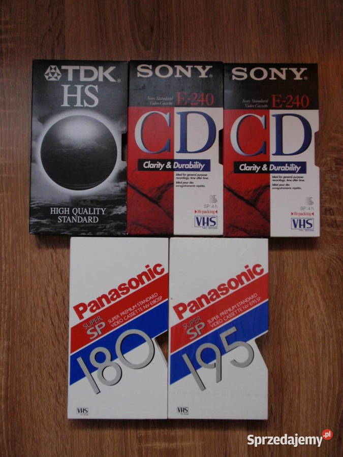 Kasety wideo magnetofonowe pudełka Łódź