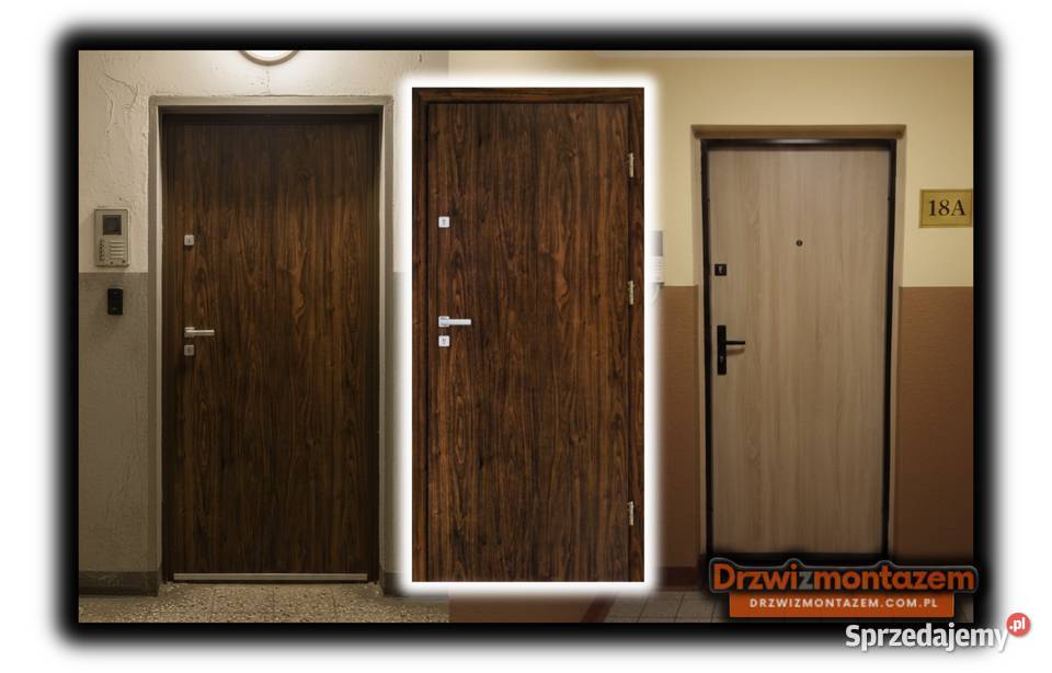 DRZWI WEJŚCIOWE DO MIESZKANIA WEWNĄTRZKLATKOWE Kraków sprzedam