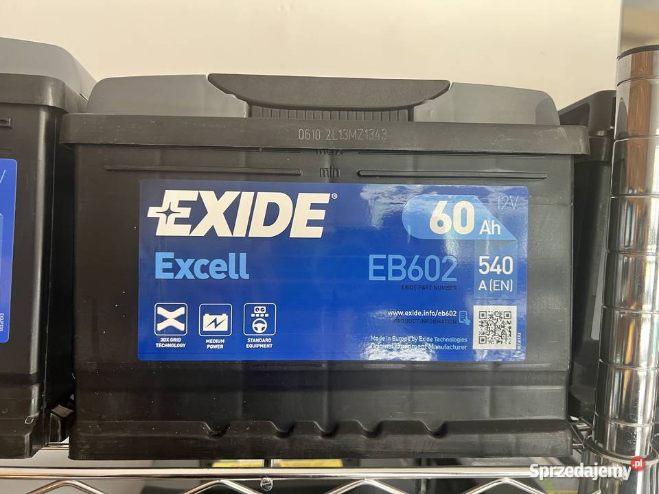 Akumulator Exide Excell 60Ah 540A EN PRAWY PLUS Bełchatów