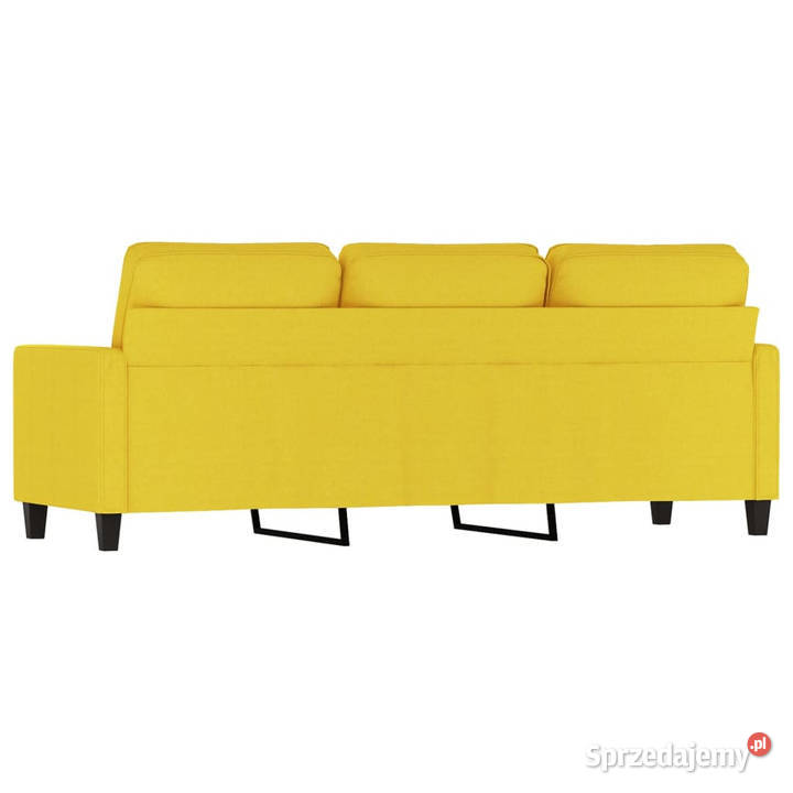 Sofa 3osobowa jasnożółta 180 tapicerowana mazowieckie Warszawa