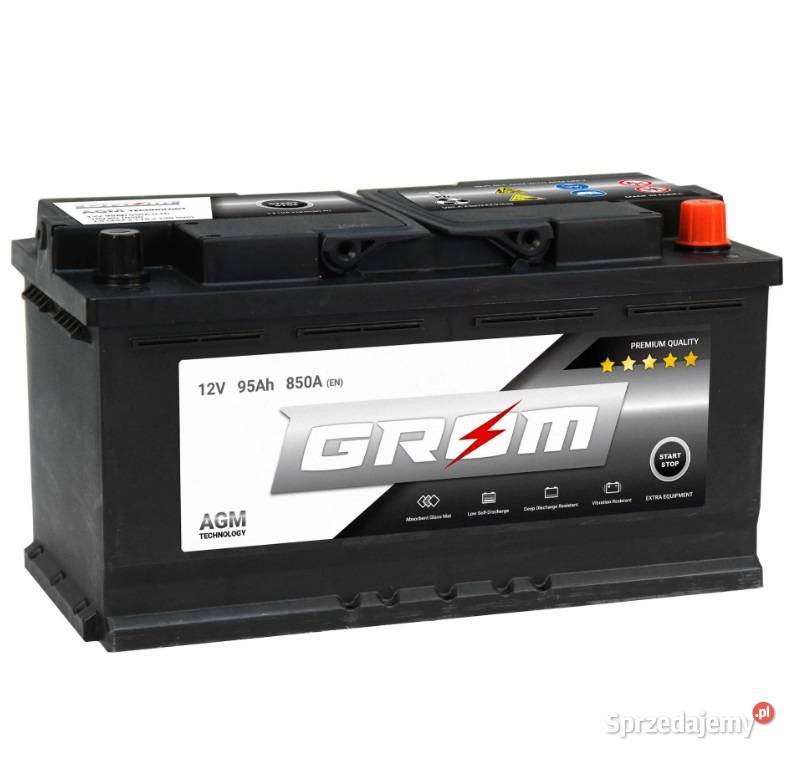 Akumulator GROM AGM STARTSTOP 95Ah 850A Dostawa Akumulatory Rzeszów