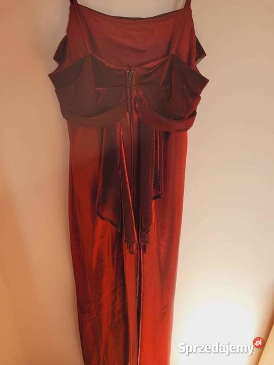 Długa suknia satynowa Moda i Styl Koło sprzedam