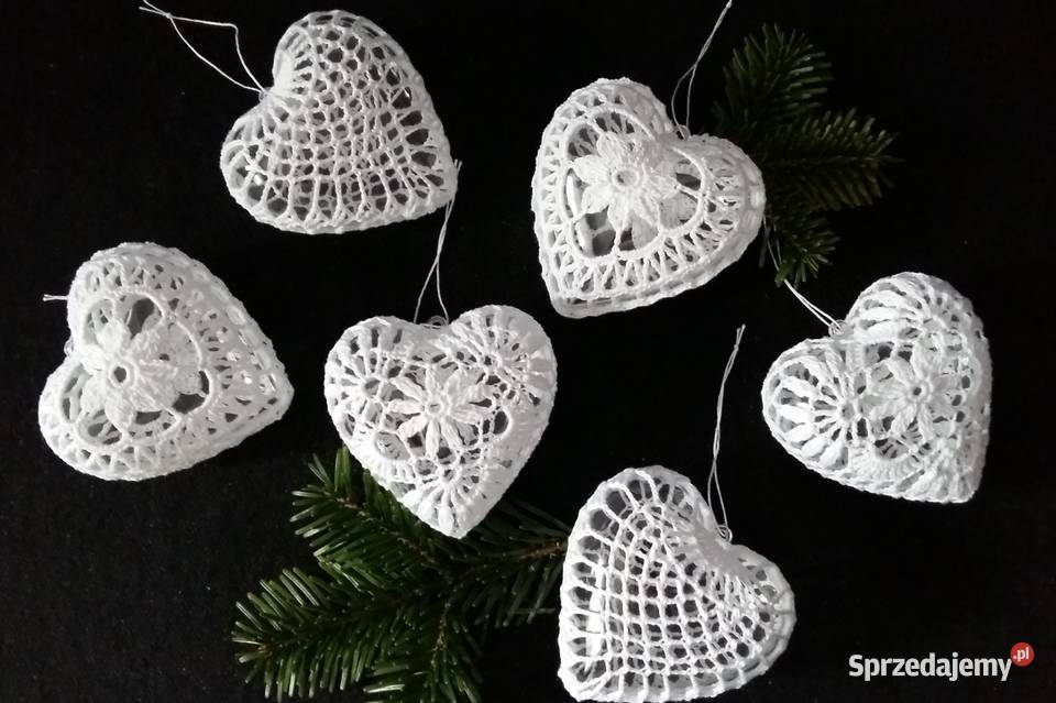 Szydełkowe serce bombka Pozostałe Jaworzno