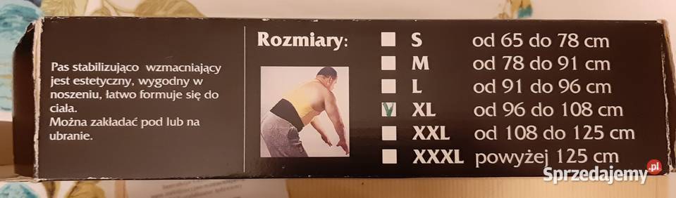 Orteza pas firmy Forsport typ TSR rozmiar XL Sosnowiec