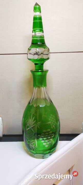 Karafka na wino wodę Butelka szklana kryształ Orzesze