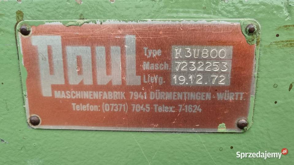 Wielopila paul k3u800 Produkcja Karsin sprzedam