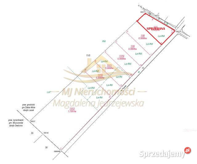 Grunt Żabia Wola 3000m2