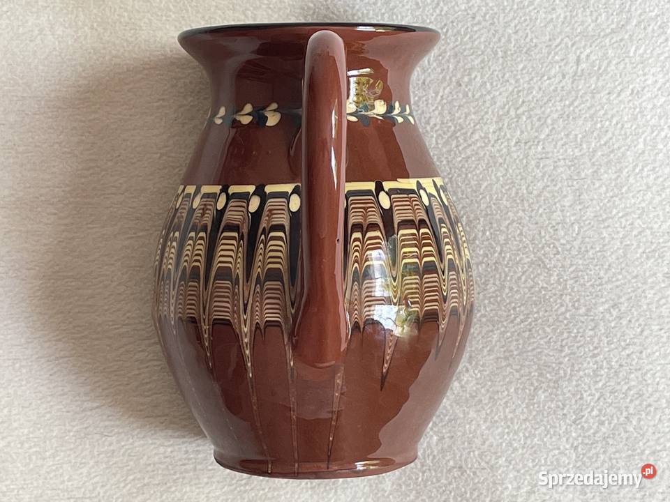 Dzbanek Trojan Bułgaria 185 kamionka porcelit Kołobrzeg