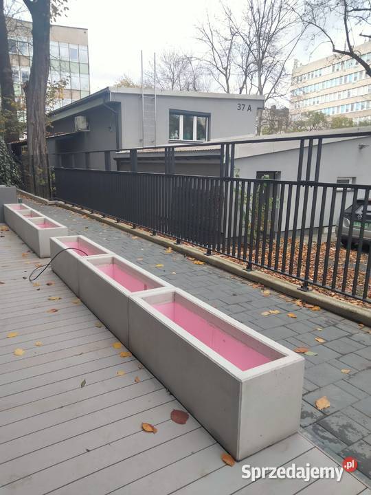 Donica z betonu architektonicznego 120x40x40h Kraków sprzedam
