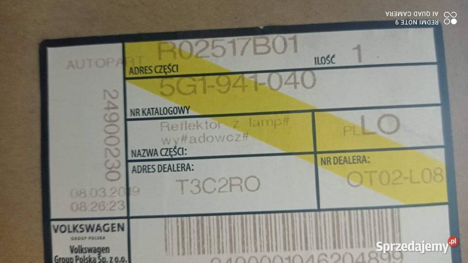 Lampa Golf VII Włocławek