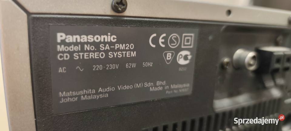 Wieża Panasonic SA PM 20 Nowy Dwór Mazowiecki sprzedam