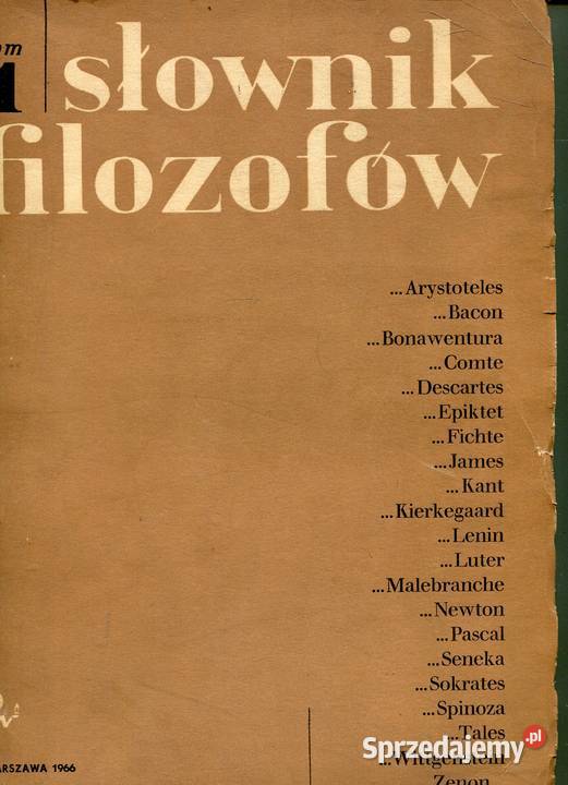 Słownik filozofów T1 Szczecin