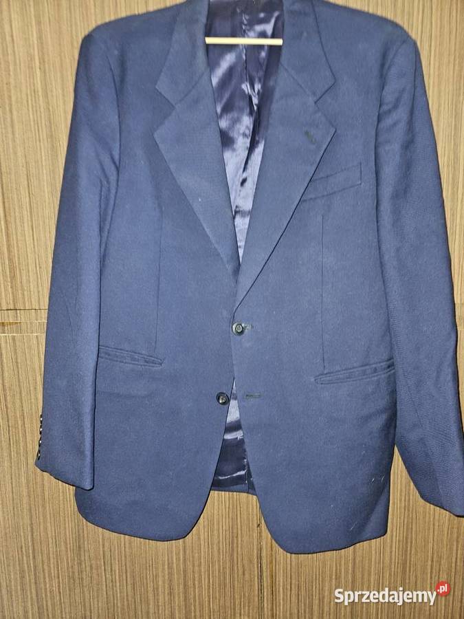 Garnitur męski granatowy Bytom Wełna Rozmiar XL mazowieckie Warszawa