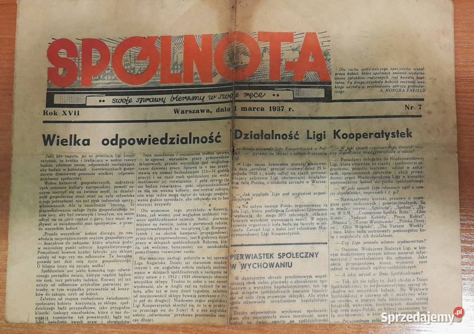 Sprzedam stare gazety Gdańsk sprzedam