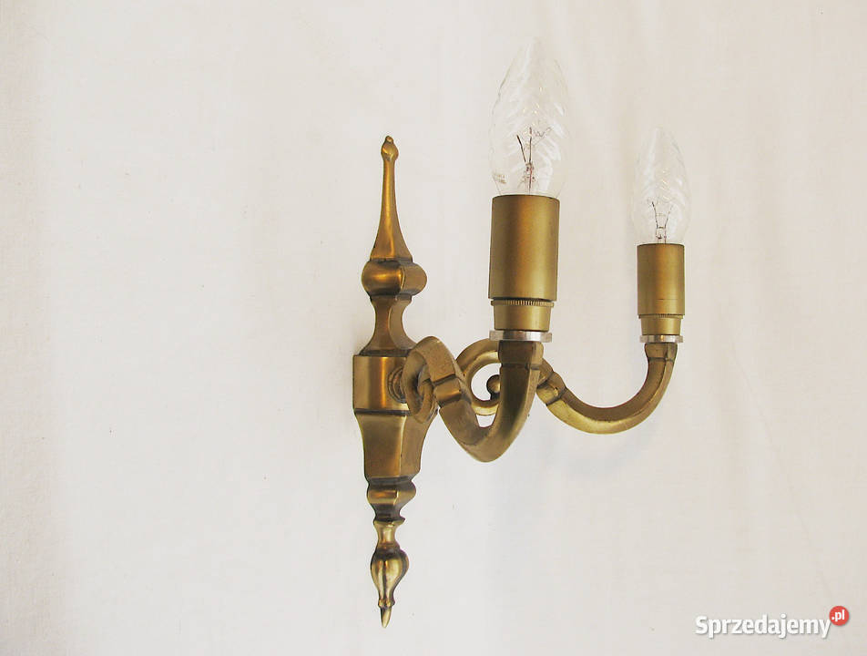 kinkiet mosiądz Podwójny