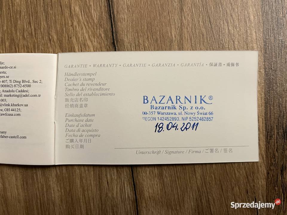 Graf von Faber Castell ANELLO Komplet 2011 NOWY warmińsko-mazurskie Mrągowo sprzedam